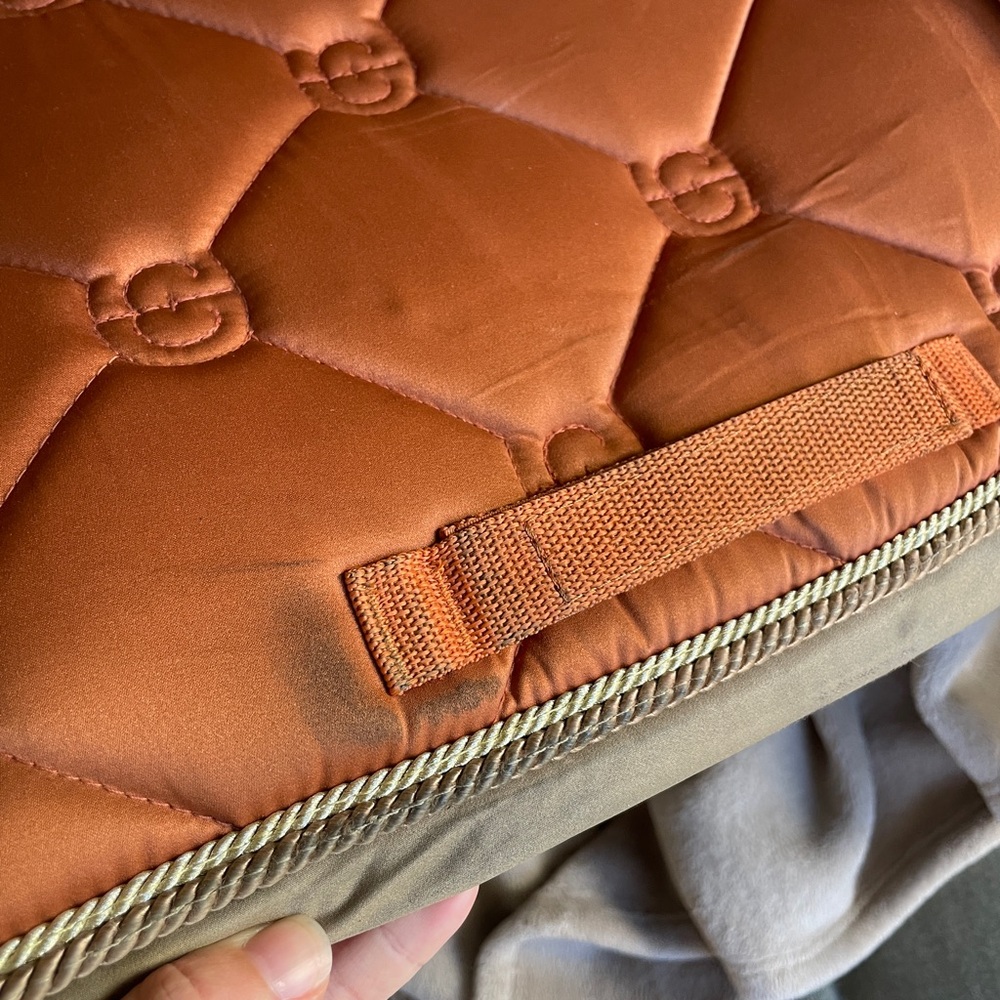 Equestrian Stockholm Bronze gold jump Saddle Pad - Picture 7 of 15
